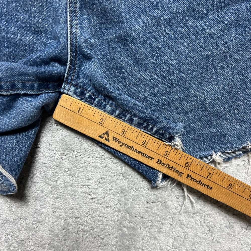 Lee Blue Denim Cutoff Jean Shorts - Picture 13 of 14